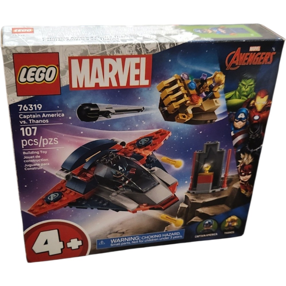 LEGO Marvel Avengers Captain America vs Thanos 76319 Building Set 107 Pcs NEW